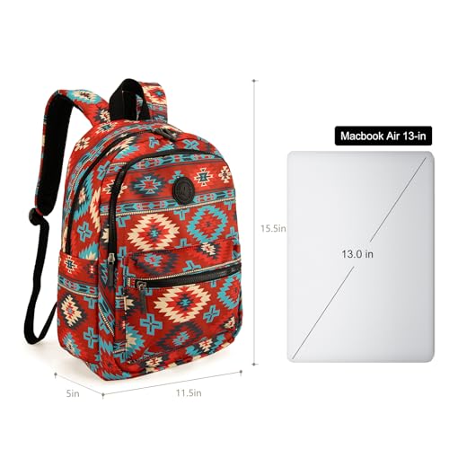 Montana West Backpack for Women Western Travel Backpack Purse Casual Daypack for Laptop College - color: Aztec Dark
