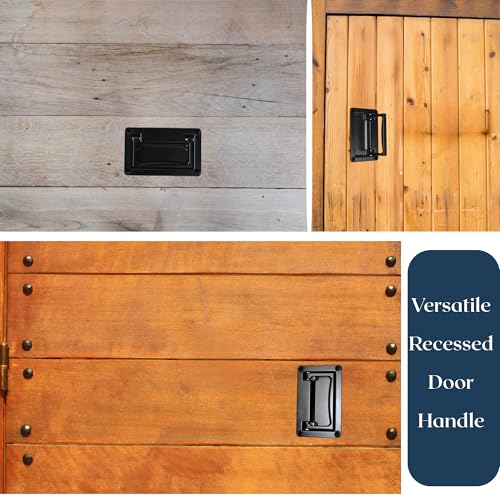Livale Trap Door Pull Handle - Recessed Door Handle Pull for Floor Hatch, Flush Door Handle for Access Panel, Tool Box, Drawer or Cabinet - Comfortable to Hold, 1 Pack