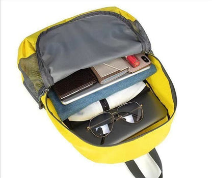 Geboldil Men's and women's leisure backpack waterproof backpack travel backpack 25L yellow - color: Yellow