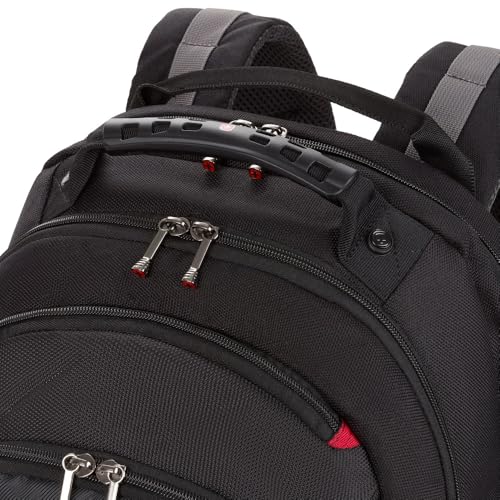 Wenger Legacy 16 inch Laptop Backpack, Men's and Women's Laptop Bag, Black/Gray, One Size - style: Wenger Legacy 16 Inch Laptop Backpack