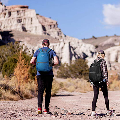 G4Free 20L Lightweight Packable Backpack Travel Hiking Daypack Foldable Backpack for Men Women - color: B-teal