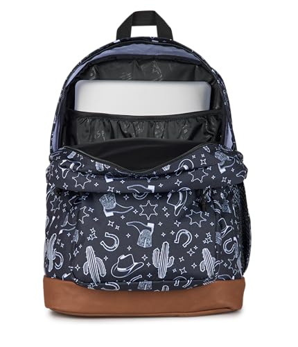 JanSport Cool Backpack with 15-inch Laptop Sleeve, Large Computer Bag Rucksack with 2 Compartments, Ergonomic Straps, Wild West Escape - color: Wild West Escape Black/Black/White