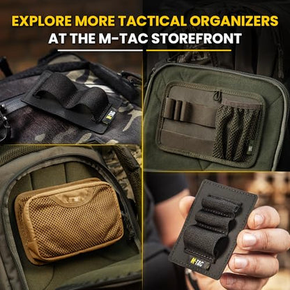M-Tac Tactical Bag Insert Modular Organizer Utility Admin Pouch Hook Fasteners - Key Holder - color: Black