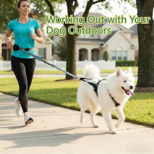 Weight Pulling Dog Harness for Dogs - Dog Pulling Harness for Sled & Running Training (Forest Green,L) - size: L