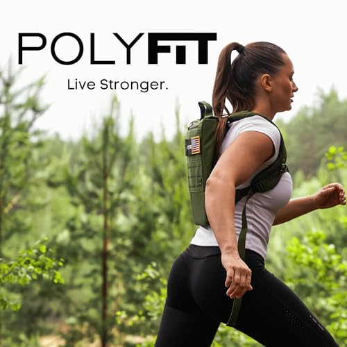 Polyfit Rucking Backpack 2.0 - Weighted Ruck Pack for Weight Plates - Patent Pending Side-Loading Rucksack for Walking, Running, Rucking, Strength and Endurance Training - Tan - color: Tan