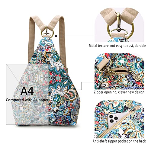Black Butterfly Premium Backpack for Women, Bohemia Style Fashion Casual Daypack Backpack, Small Backpack Purse (02-blue) - color: 02-blue