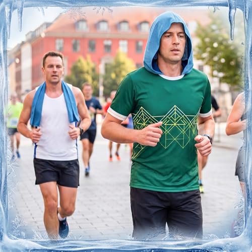 Honoson 20 Pcs12x25 Inch Cooling Hoodie Towel Bulk for Neck and Face 40x12 Inch Quick Dry Sweat Towels Instant Ice Cold Towel for Hot Weather Run Yoga Gym(Light Blue) - color: Light Blue