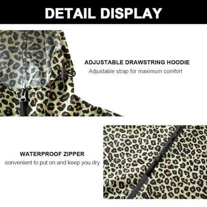 Fashion Hooded Rain Poncho Waterproof Raincoat Jacket with pocket for Women/Men/Adult - color: Pattern