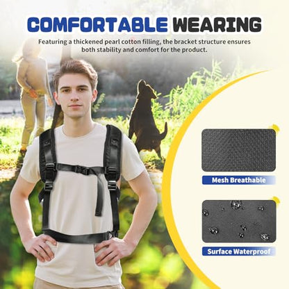 Dog Backpack Carrier, Legs-Out Front Carrier for Small Medium Dogs, Adjustable Breathable Front Carrier for Hiking, Cycling, Travel - size: Large (Back:15-20 in,Chest:23-30 in)
