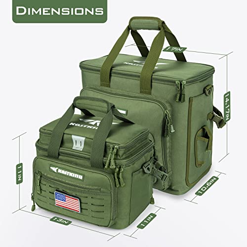 KastKing Fishing Tackle Bags - Saltwater & Freshwater Fishing Bags - Water Resistant, Padded Shoulder Strap - Gear Storage - color: Green-Medium, size: Medium