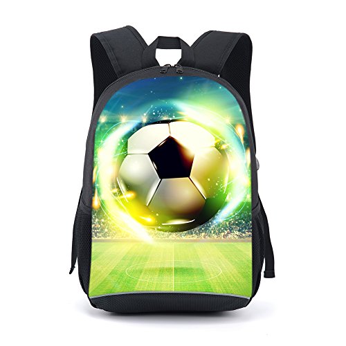 CAIWEI American Football Backpack School Bag (Football 2) - color: Football 2, size: 17.2*11.7*5.5 Inch