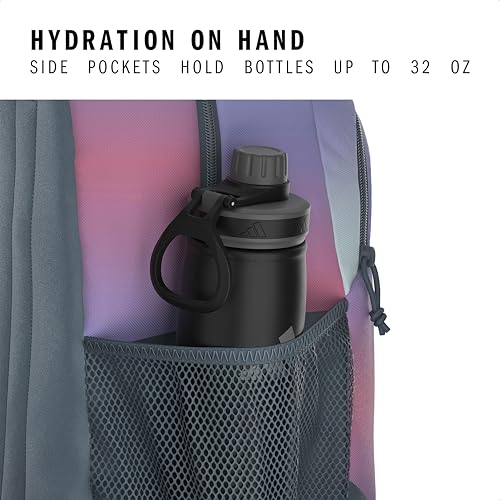 Originator Small Backpack for men and women, athletic book bag with laptop sleeve - color: Gradient Rose Tone Pink/Onix Grey