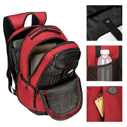 Dickies Laptop Backpack, Water Resistant College Computer Bag, Fits 15.6 Inch Notebook - color: Bloodstone