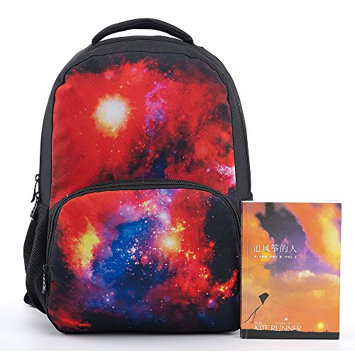 CAIWEI backpack teen, Universe Space TrendyMax Galaxy Pattern Backpack Cute for School (Starry sky 1) - color: Starry Sky 1, size: 17.5*13*6.7 Inch