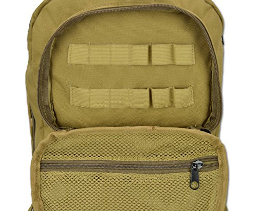 Lightning X Premium Tactical Medic Backpack w/Modular Pouches & Hydration Port (Desert Tan) Large - color: Desert Tan