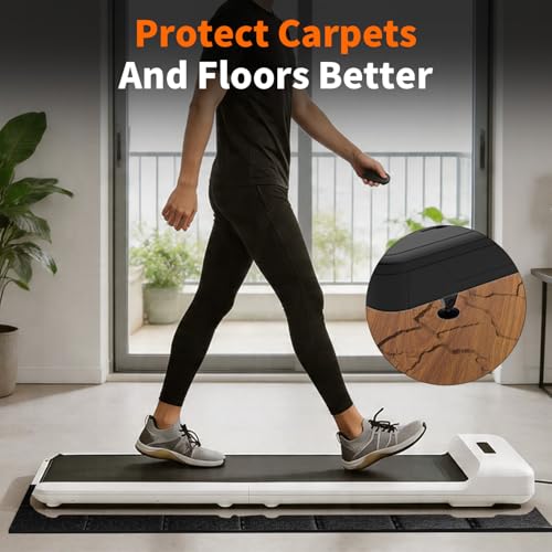 Walking Pad Treadmill Mat for Carpet Floors,55x24 Hardwood Floor Protection, Mats for Under Walking pad/Treadmill/Bike/Exercise Equipment on Carpets - size: 55"L x 24"W x 0.2"Th