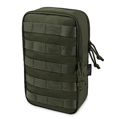 Mardingtop Molle Tactical Utility Pouch, EDC Admin Pouch Bag, Molle Attachment Military Modular Attachment - color: army green