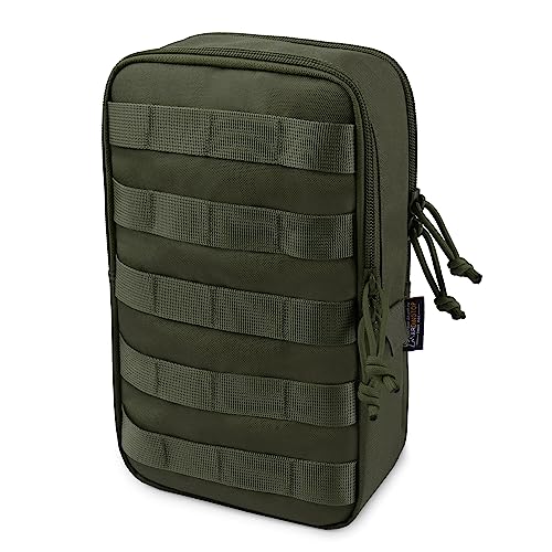 Mardingtop Molle Tactical Utility Pouch, EDC Admin Pouch Bag, Molle Attachment Military Modular Attachment - color: army green