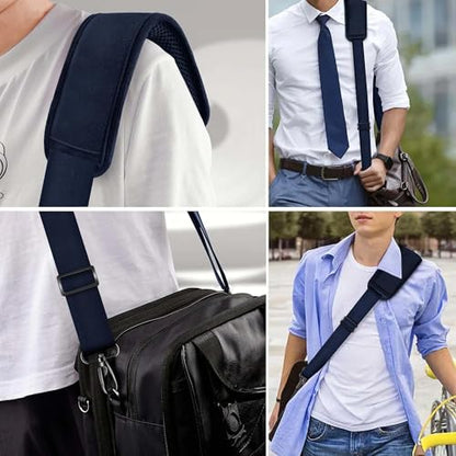 60" Shoulder Strap with Adjustable Thick Removable Pad and Metal Swivel Hooks Fit Laptop Crossbody Bag,Briefcase Duffel Bags - color: Dark Blue
