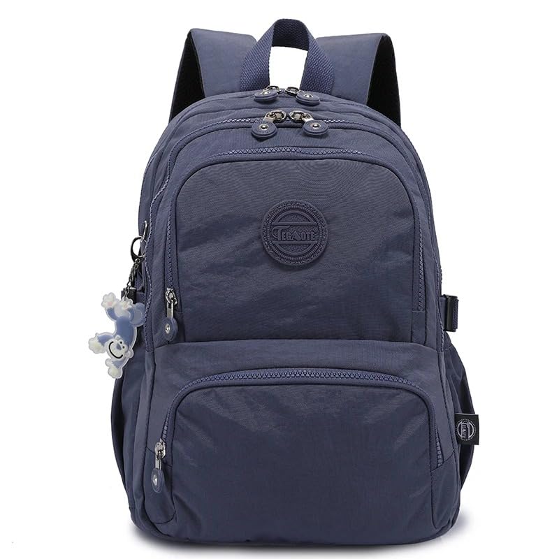 Backpack School Bag Secondary Rucksacks Teenage Student Durable Heavy Duty Large Kids Bookbags Waterproof, Light Blue, 33x15.5x48cm - color: Light Blue, size: 33x15.5x48cm