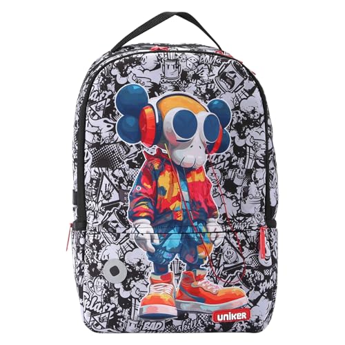 Graffiti Backpack for School, 20L Casual Daypack, Designer Laptop Backpack for 15.6 Inch Laptop - color: X Eyes