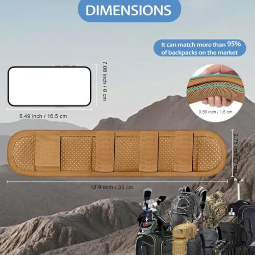 ZINMARK 2-Pack Shoulder Pad Anti-Slip Cushion Breathable Pad for for Laptop Bags, Messenger Bags, Briefcase Bags, Luggage Bags, Tool Bags, Travel Bags and Most Bags, Khaki - color: Khaki