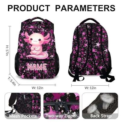 Kids Schoolbag Custom Girls Backpack for Children Teen School Supplies, Casual Animal Bookbag for Preschool Elementary Kindergarten Travel Picnic Camp - color: Pink4