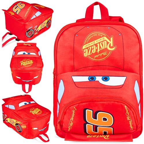 Disney Cars Backpack for Kids Lightning McQueen Mini Backpack Girls Boys School Supplies Preschool Daycare Rucksack Back to School Bag Gifts for Kids