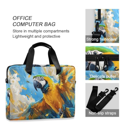JIPONI Laptop Bag For Women Men, 15.6 16 IN Tote Work bags, Briefcase Messenger Computer Case 01 - color: Multi 8