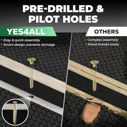 Yes4All 3 in 1 Non-Slip Wooden Plyo Box, Step Up Box for Workout, Plyometric Jump Box for Skipping, Jumping, Lunges, Squats, Dips - style: 24" x 20" x 16"
