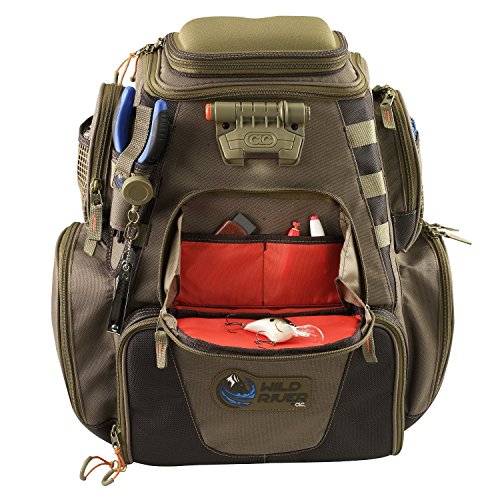 Custom Leathercraft Wild River CLC WT3505 Tackle Tek Mission Lighted Convertible Tackle Bag with Four PT3500 Trays, Small