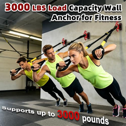 Resistance Band Wall Anchor Kit, Wall Mount Training Anchor System for Resistance Bands, Exercise Bands, Home Gym Workout & Physical Therapy Strength Training - size: standard2