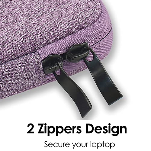 ProElife 15-Inch Laptop Sleeve Case for 2025-2023 MacBook Air 15 inch with M4 M3 M2 Accessory Traveling Carrying Case Water-Resistant Bag Cover for MacBook Air 15'' 2025 2024 2023 M4 M3 M2 (Purple) - color: Purple