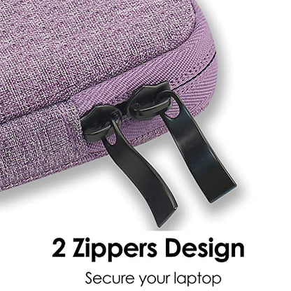 ProElife 15-Inch Laptop Sleeve Case for 2025-2023 MacBook Air 15 inch with M4 M3 M2 Accessory Traveling Carrying Case Water-Resistant Bag Cover for MacBook Air 15'' 2025 2024 2023 M4 M3 M2 (Purple) - color: Purple