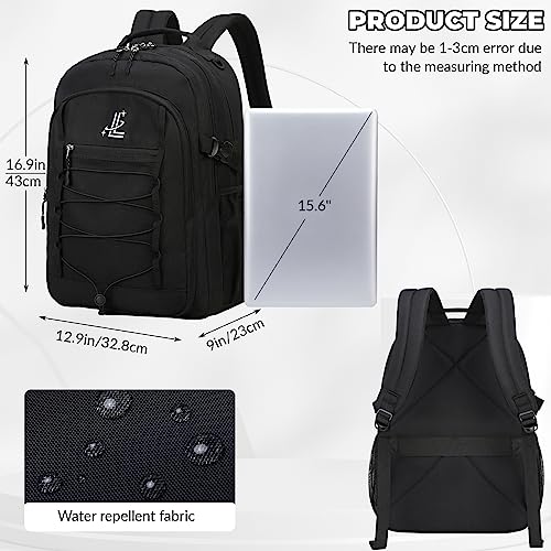 Lanola Man Women Children Casual Daypack Schoolbag Teenage Girls Bookbag Student College School Backpack - Black - color: Black