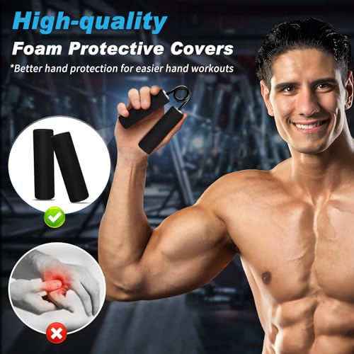Hand Gripper Strengthener Set 50LB-300LB, Grip Strength Trainer (1/2/4/6 Pack) Forearm Strengthener for Muscle Building, Hand Sensitivity Training, Hand Rehabilitation Exercising - color: 1pcs(100lb)
