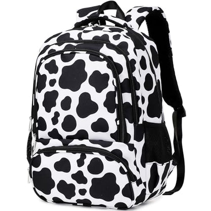 abshoo Lightweight Kids Backpack For Girls Kindergarten Elementary School Bookbag (Cow Print) - color: Cow Print