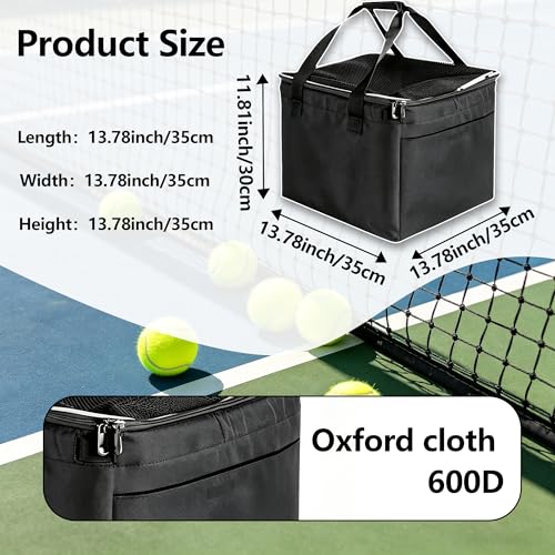 Tennis Ball Bag with Sturdy Bottom, tennis ball,Pickleball, Baseball, Lacrosse & Table Tennis, Teaching, Ball Picking & Organizing (Holds 150 Tennis Balls or 100 Pickleballs)