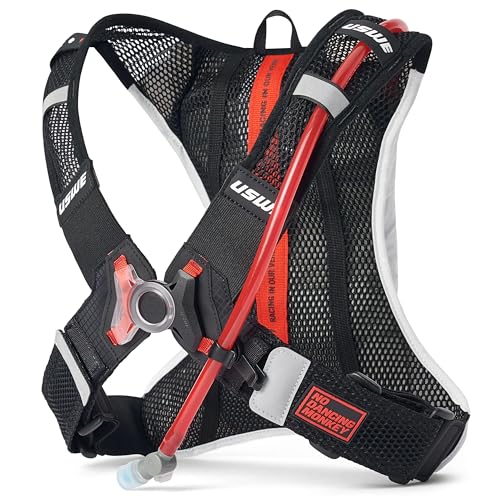USWE Race 2.0, Ultra Lightweight Hydration Backpack with 2.0L / 70oz Water Bladder, Leak Proof Pack for Gravel, MTB, Running, Hiking, Cycling, Camping, Biking for Men,Women - color: White