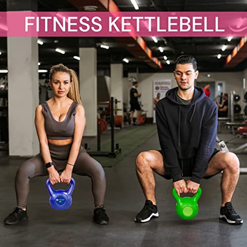 Gymenist Exercise Kettlebell Fitness Workout Body Equipment Choose Your Weight Size - color: 10LB - Hot Pink, size: 10 LB