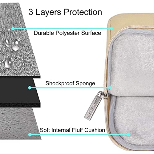 MOSISO Laptop Case 13 inch, Laptop Sleeve Compatible with MacBook Neo/Air/Pro 13 inch with A18/M5/M4/M3/M2/M1 Chip 2026-2016, Polyester Vertical Computer Sleeve Bag with Pocket, Camel - color: Camel, size: 13 inch