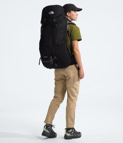 The North Face Terra 65 Backpack - Unisex Hiking Pack, Cinch-Top Opening with Zipper, Pole & Ice Axe Attachments, TNF Black/Asphalt Grey-NPF, Large/X-Large - color: Tnf Black/Asphalt Grey-npf, size: Large-X-Large