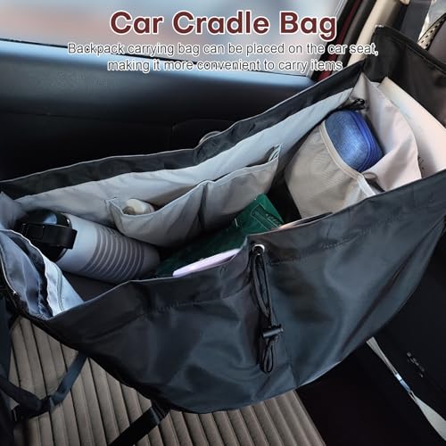 Everyday Bag, Large-Capacity Multifunctional Travel Organizer Handbag Crossbody Shoulder Tote Bag - color: Black