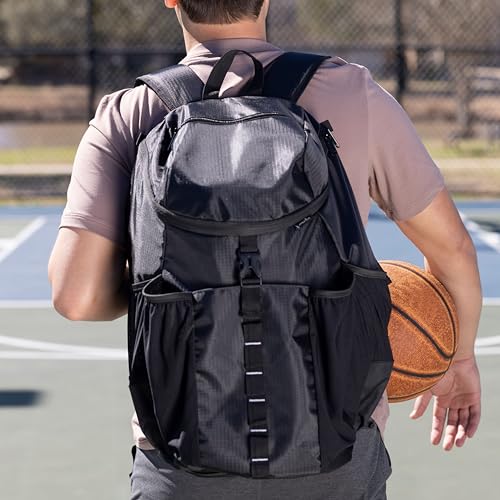 Athletico Basketball Bag - Large Basketball Backpack for Men & Women - Volleyball & Soccer - color: Red