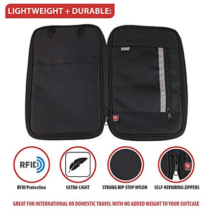 Lewis N. Clark Document Organizer Holder for Identity Theft Protection, Lightweight and Easy to Carry