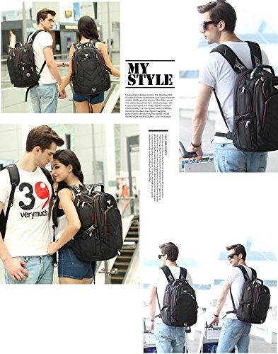 18.4 Inches Laptop Backpack Fits up to 18 Inch Gaming Laptops for Dell, Asus, Msi,Hp (Black)