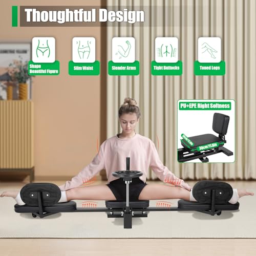 Leg Stretcher, MMA Stretching Machine, Fitness Split Training Martial Arts Gear, Heavy Duty Leg Stretch Machine, Improving Leg Flexibility, Steel Frame Split Machine for Home Gym