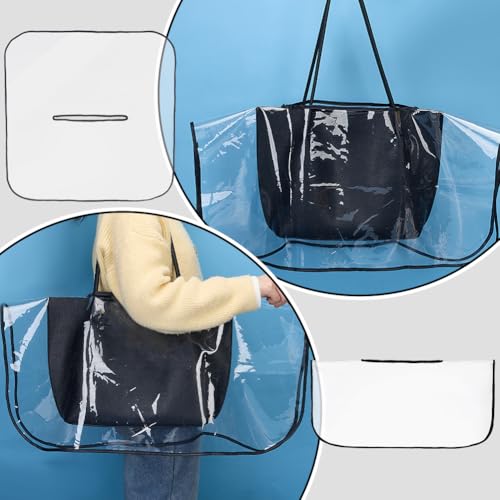 PH PandaHall EVA Handbag Rain Cover, 27.5"x13.6" Handbag Protector Waterproof Rain Slicker Dustproof Bag Raincoat Protective Case Shield for Handbags Shopping Bags Weather Protection Clothing Storage - size: 27.5x13.6 inch