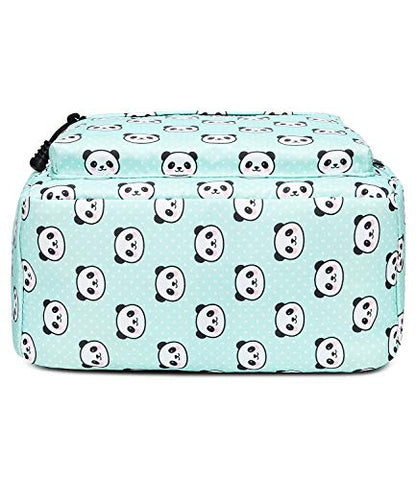 abshoo Lightweight Cute Panda Backpacks for Girls School Backpacks With Lunch Bag (3pc Panda Teal) - color: 3pc Panda Teal