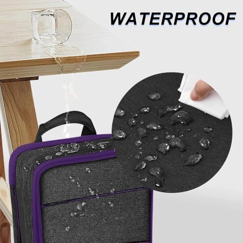 ZINZ Slim & Expandable Laptop Backpack Water Resistant Backpack Travel Backpack Compatible with MacBook Air/Pro/Neo 13-14 inch, XPS 13/14, Surface 13.5" and Most 13-14 Notebooks，B01PU01 - color: B01pu01, size: 13"-14"